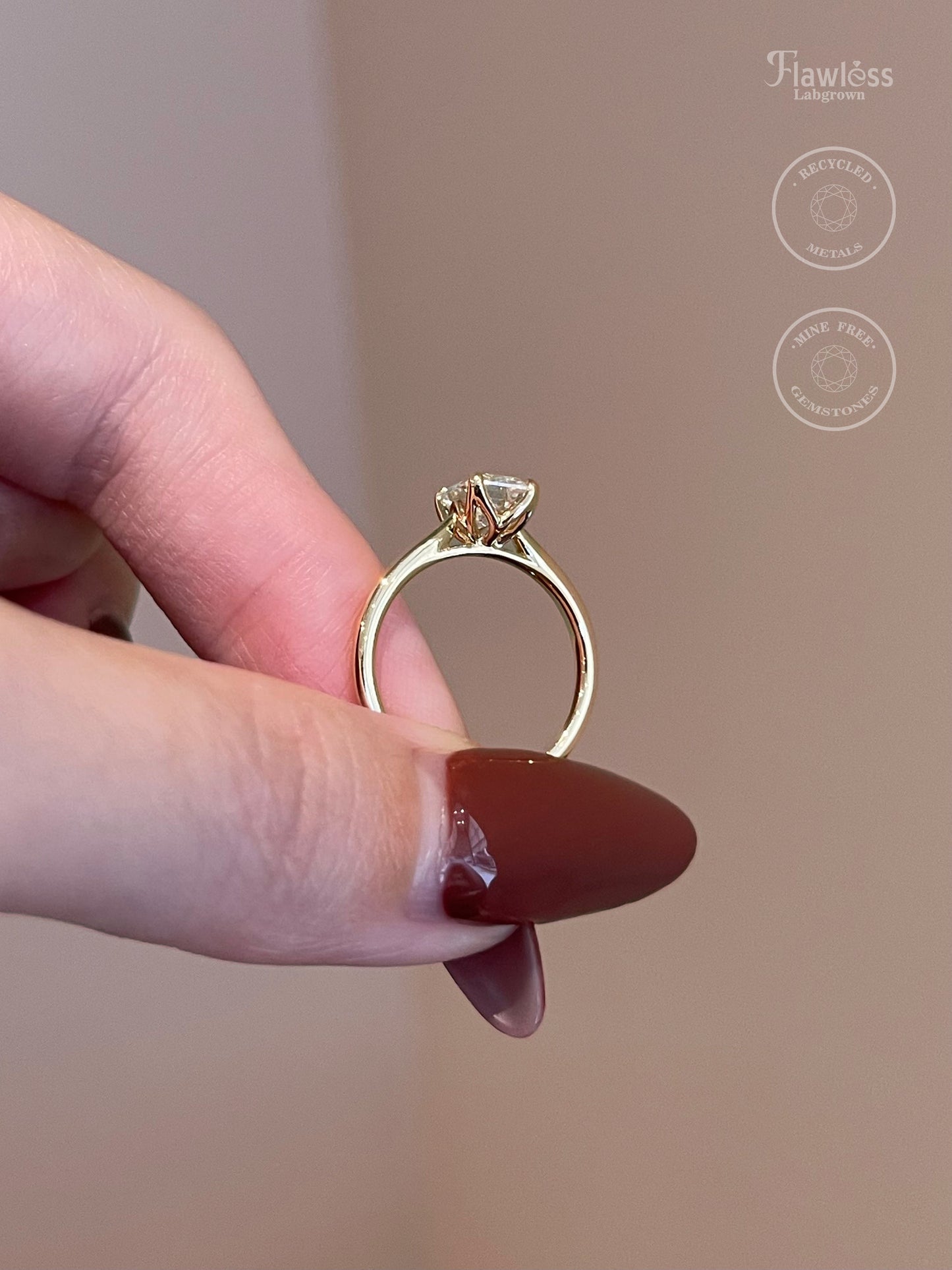 The Lydia Ring, 1 Carat, Emerald, Step Cut